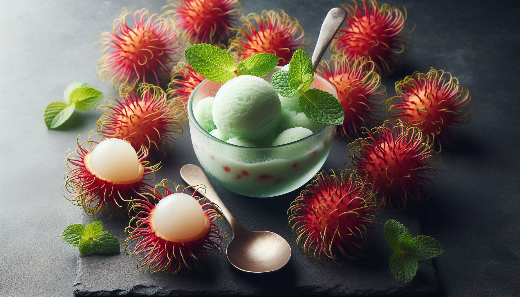rambutan sorbet